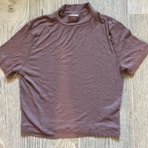 Aritzia Babaton turtleneck shirt sleeve shirt. Cotton. Size M.